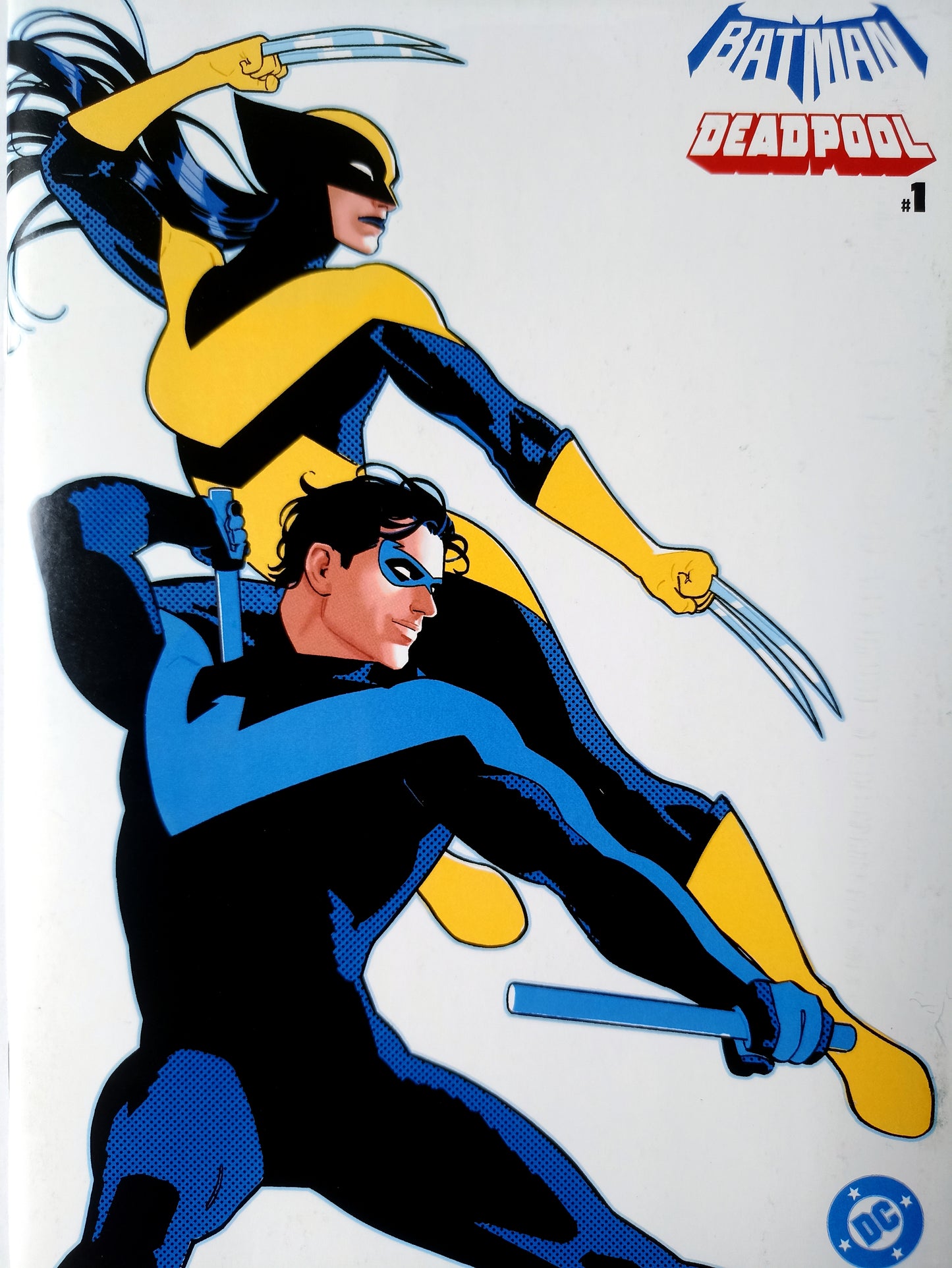 DC Marvel Batman Deadpool #1
One Shot
Bruno Redondo "Nightwing & X-23" Card Stock Variant Cover