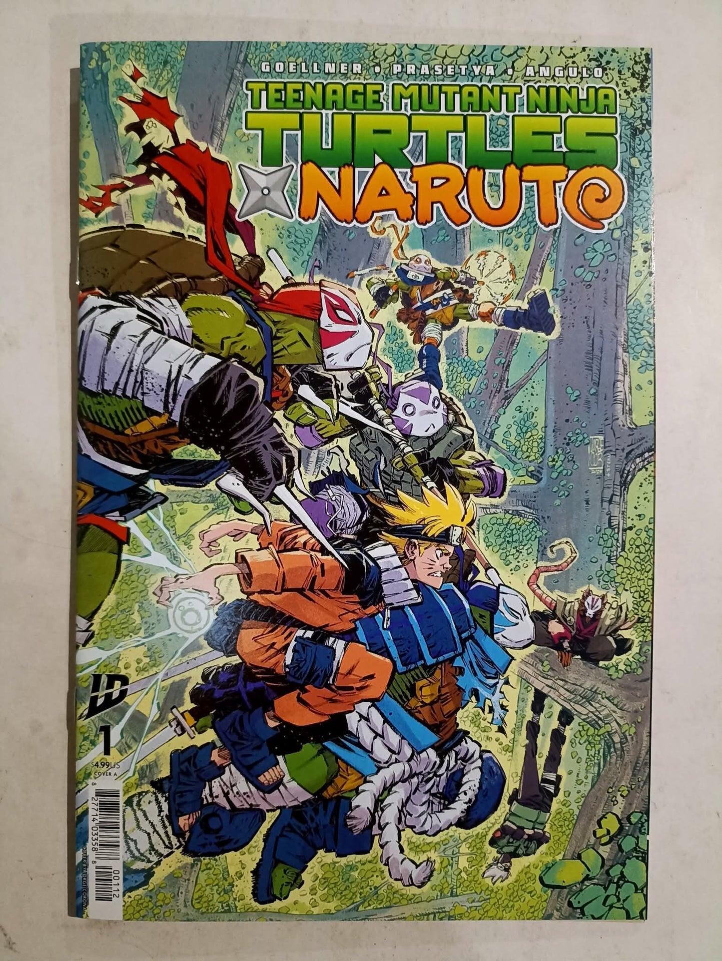 Crossover Teenage Mutant Ninja Turtles x Naruto #1-4 Mini Serie Completa.