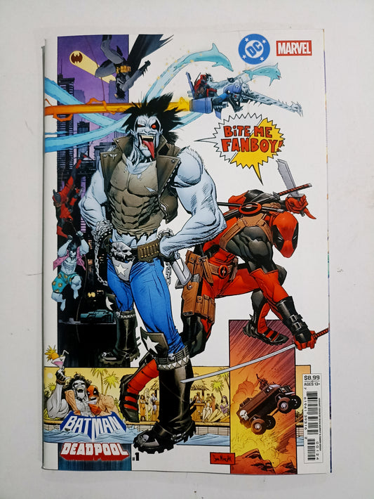 DC Marvel Batman Deadpool #1



One Shot


Sean Murphy "Lobo & Deadpool" Card Stock Variant Cover