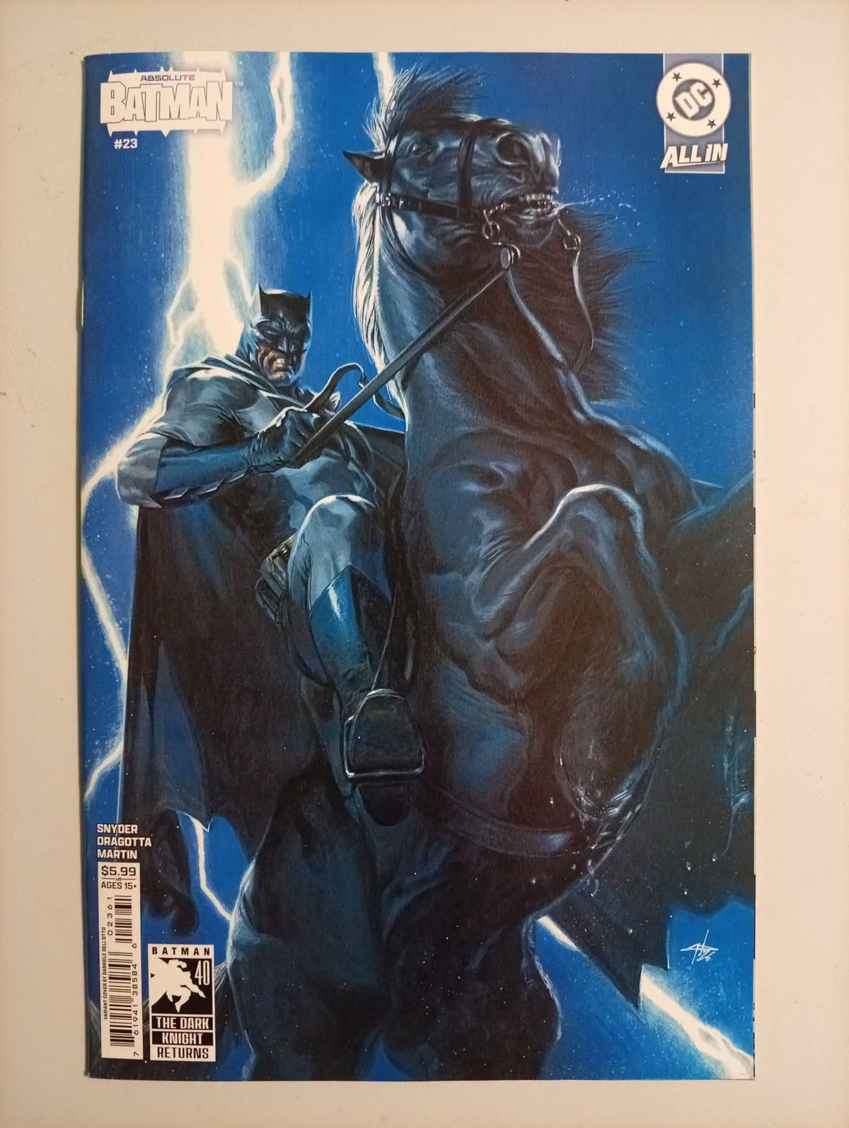 Absolute Batman #23 DC All In Dell´Otto Variant Cover