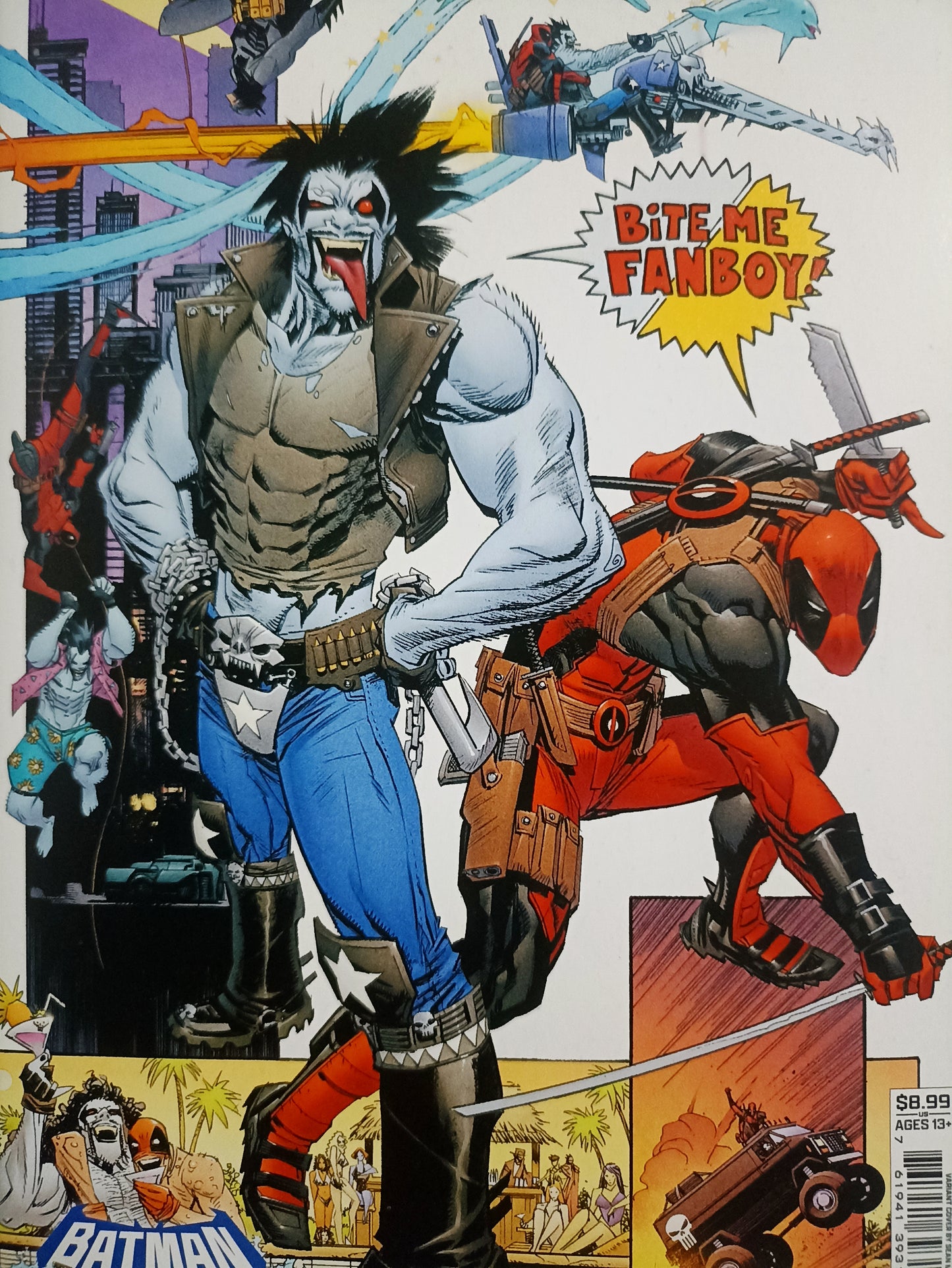 DC Marvel Batman Deadpool #1



One Shot


Sean Murphy "Lobo & Deadpool" Card Stock Variant Cover