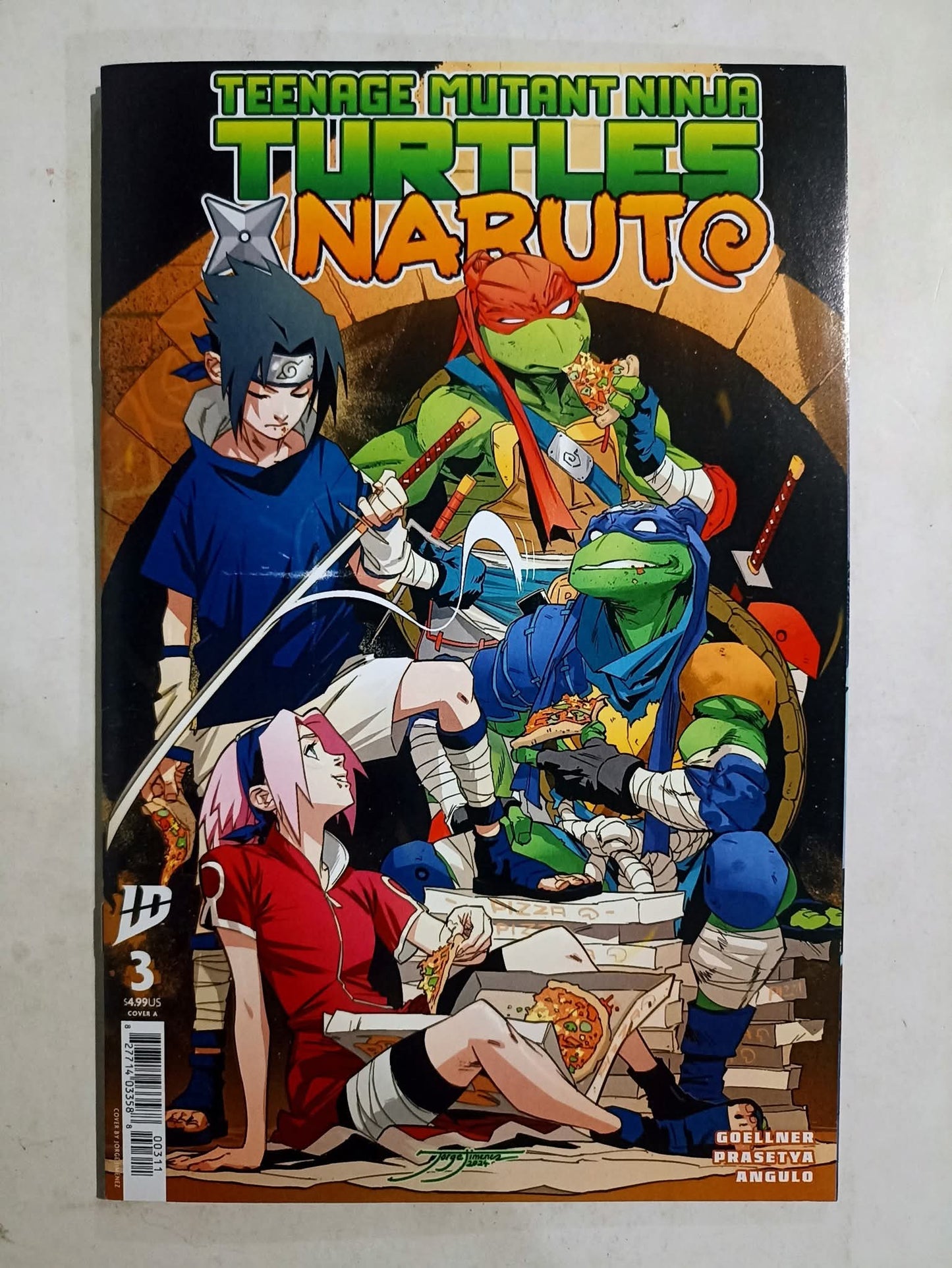 Crossover Teenage Mutant Ninja Turtles x Naruto #1-4 Mini Serie Completa.