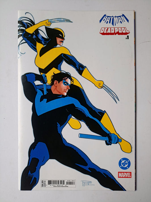 DC Marvel Batman Deadpool #1



One Shot



Bruno Redondo "Nightwing & X-23" Card Stock Variant Cover