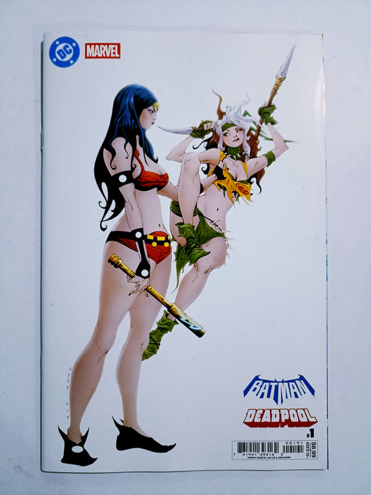 DC Marvel Batman Deadpool #1



One Shot


 Jae Lee "Big Barda & Savage Rogue" Card Stock Variant Cover