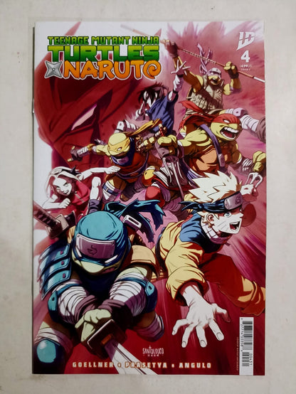 Crossover Teenage Mutant Ninja Turtles x Naruto #1-4 Mini Serie Completa.